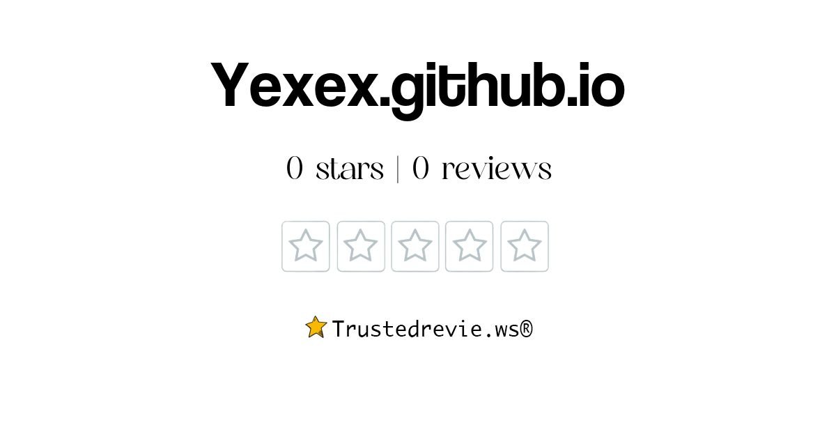 ( yexex.github )