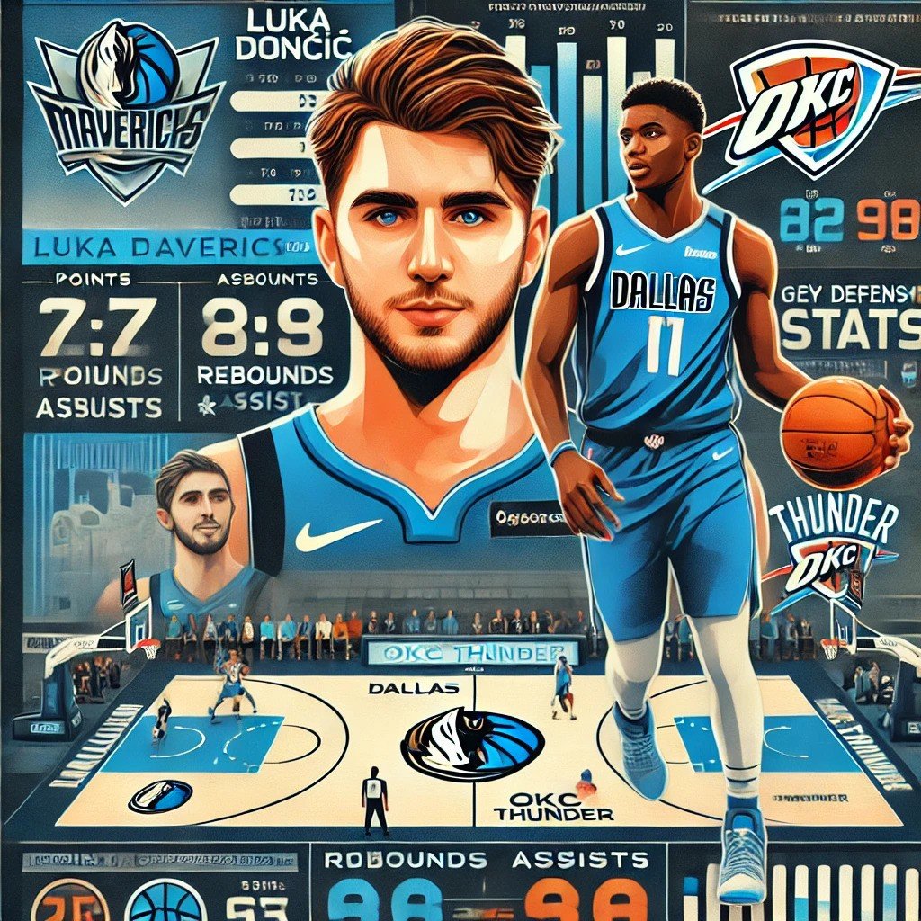 dallas mavericks vs okc thunder match player stats